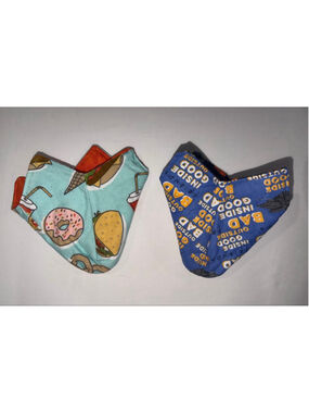 Handmade Reversible Ice Cream Pint Cozy Set of 2 Hand Saver Hot Pad Microwave